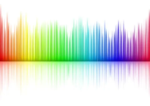 Sound waveform Illustrazione stock