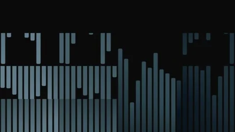 Sound Waveform Visualization with Bars and Lines. Stock-Footage 330131715