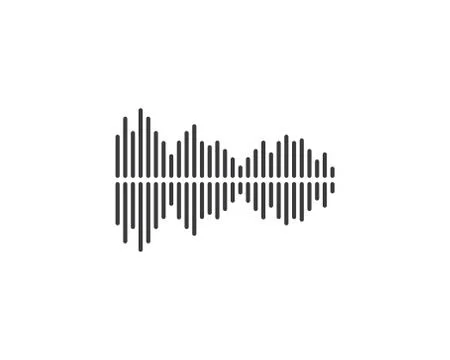 Sound wave,pulse ilustration logo vector icon Stock-Illustration