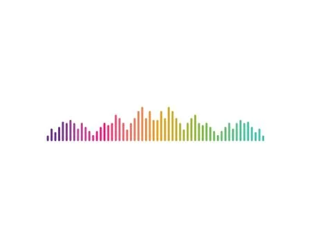 Sound wave,pulse ilustration logo vector icon Stock Illustration