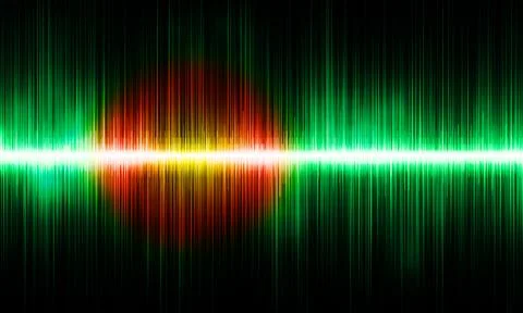 Sound waves abstract background Stock Illustration