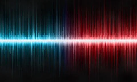 Sound waves abstract background Stock Illustration