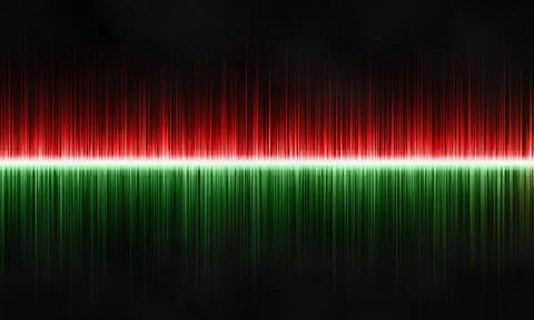 Sound waves abstract background Stock Illustration