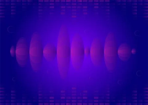 Sound Waves Abstract Background Optical Illusion Vector Stock Illustration