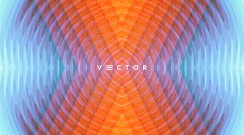 Sound waves. Abstract background in technology style. Vector illustration. Co Stock Illustration