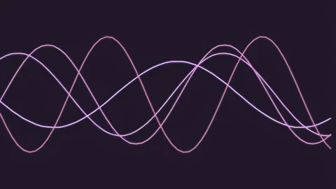 Sound Waves and Data Visualization, Abstract Digital Background 스톡 동영상 341851520