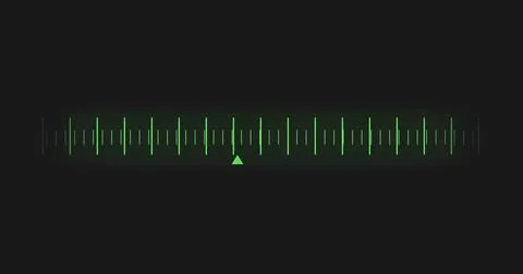 Sound waves and frequency bars image over dark background Stock Photos