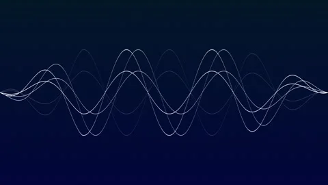 Sound Waves Animation Seamless Loop. Audio Visualizer. Audio Spectrum. 4K Stock Footage 277129139