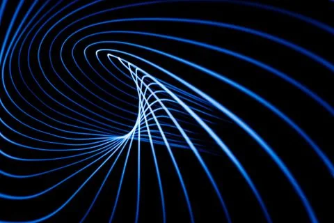 Sound waves in the dark Stockillustratie