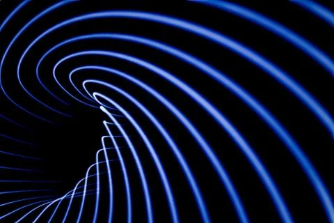 Sound waves in the dark Stockillustratie