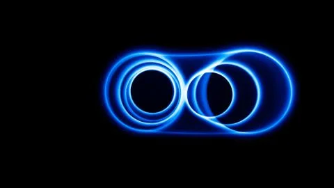 Sound waves in the dark Stock Photos