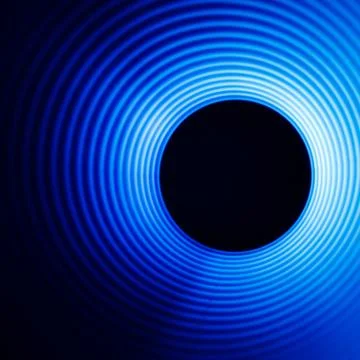 Sound waves in the dark Stock Photos