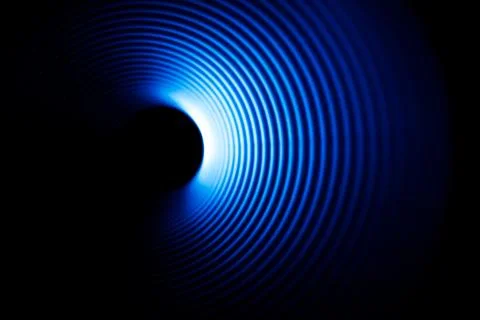 Sound waves in the dark Stock Photos