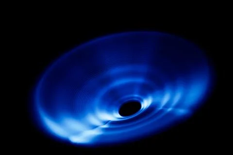 Sound waves in the dark Stock Photos