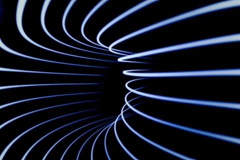 Sound waves in the dark Stock Photos