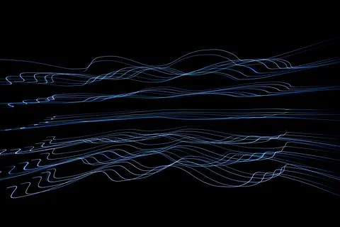 Sound waves in the dark Stock Photos