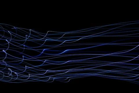 Sound waves in the dark Stock Photos