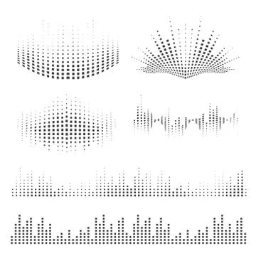 Sound waves design Stock Illustration