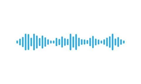 Sound waves equalizer in blue. Vector EPS 10 Stock Illustration