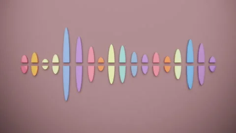 Sound waves Stock Footage 255009898