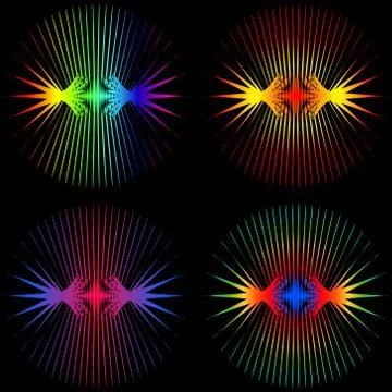 Sound Waves. Stock Illustration