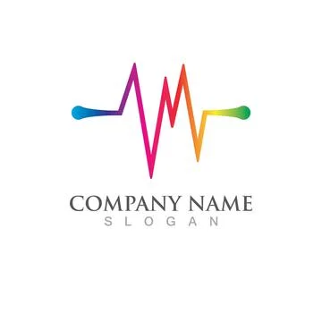 Sound waves  Line  vector illustration design Stock Illustration