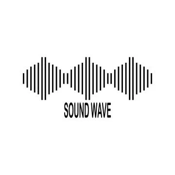 Sound waves linear icons set. Noise, vibration frequency. Volume, equalizer l Stock Illustration