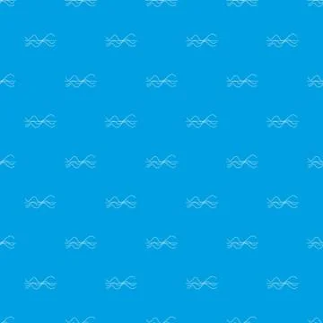 Sound waves pattern seamless blue 스톡 일러스트