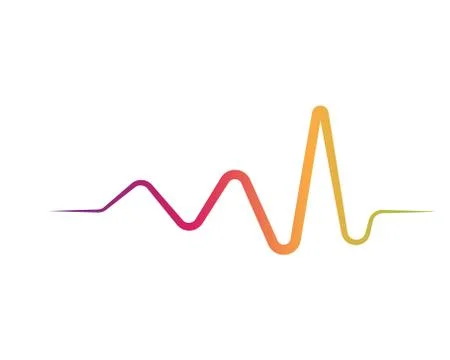 Sound waves vector illustration Stock Illustration