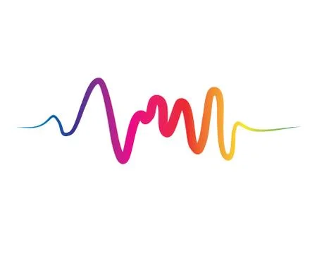 Sound waves vector illustration Stock Illustration