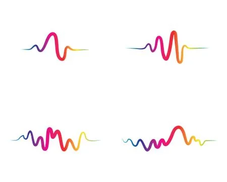 Sound waves vector illustration Stock Illustration