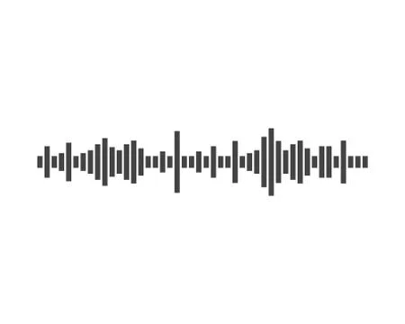 Sound waves vector illustration Stock Illustration