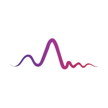 Sound waves vector illustration Stock Illustration