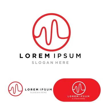 Sound waves vector illustration Stock Illustration