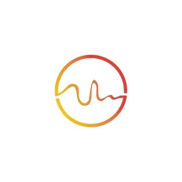 Sound waves vector illustration Illustration