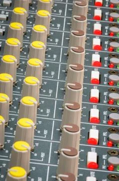 Soundboard dials Stock Photos