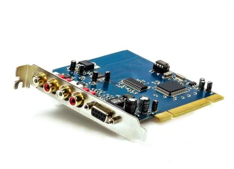 Soundcard for computer Stock-Fotos