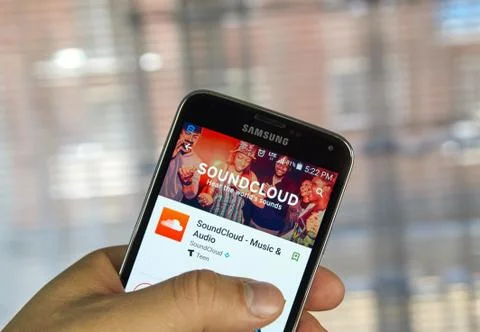 Soundcloud app 库存照片