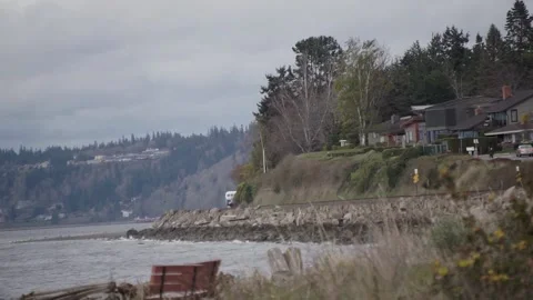Sounder Commuter Train 5 Stock Footage 152541241