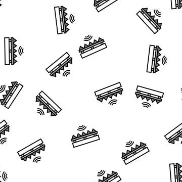 Soundproof layer vector seamless pattern Stock Illustration