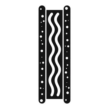 Soundproof wall icon, simple style Stock Illustration