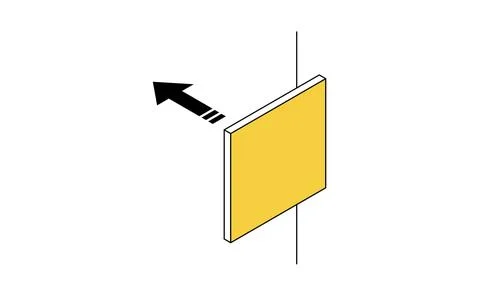 Soundproof walls and panels: Examples of noise reduction measures for renta.. Stock Illustration