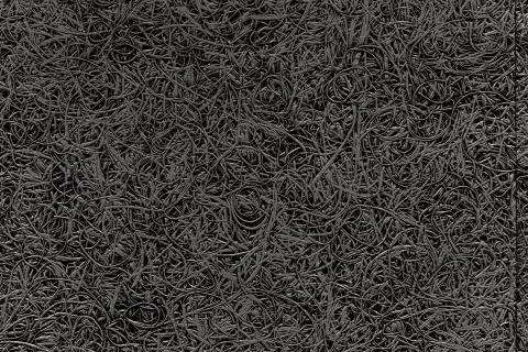 Soundproofing decorative panel closeup. Stock Photos