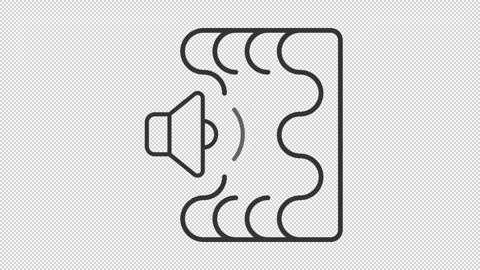 Soundproofing foam line animation Video stock 274716052