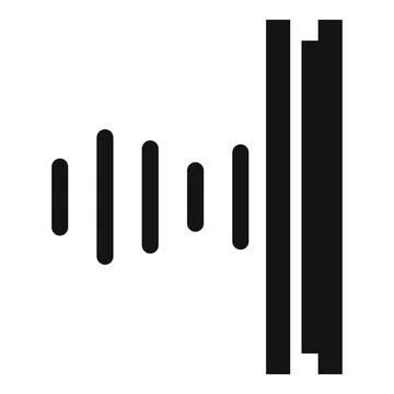 Soundproofing studio icon, simple style Stock Illustration