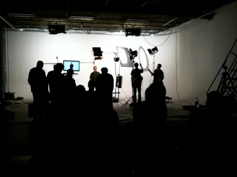 Soundstage Movie Studio with Crew Stock Photos