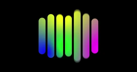 Soundwave equalizer lines Video stock 259565504