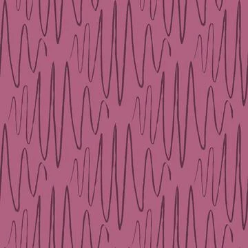Soundwave seamless pattern. Curve waves background. Illustrazione stock