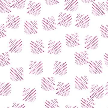 Soundwave seamless pattern. Curve waves background. Illustrazione stock