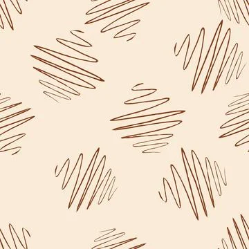 Soundwave seamless pattern. Curve waves background. Illustrazione stock